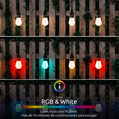 Nexxt - Guirnalda de luces inteligente WiFi RGB